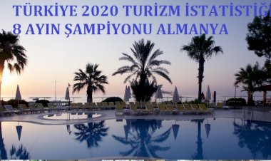 Türkiye 2020 Turizm İstatistiği 8 Ayın Şampiyonu Almanya