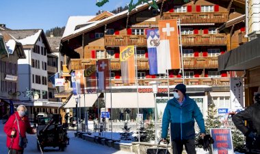İsviçre de covid-19 nedeni ile evde çalışmak zorunlu kılınırken, kayak için bireylere yasak konmuyor