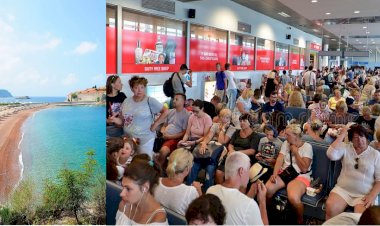 Rus turistler Karadağ'da tatilden eve uçamıyor