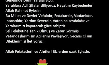 KARADENİZ GÖNLÜMÜZ ve KALBİMİZ SİZLERLE, GEÇMİŞ OLSUN